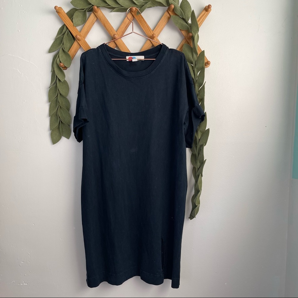 Free People Beach Della Black Shirt Dress
